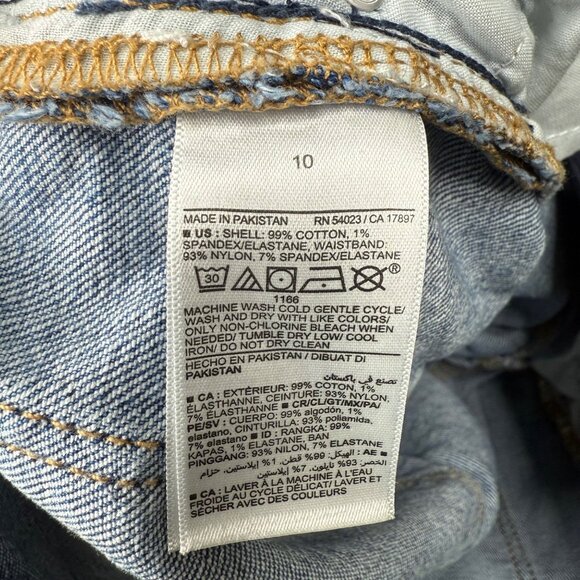 Old Navy Maternity Soze 10 Blue Flare Jeans Low Front Panel Denim Stretch - Picture 4 of 11